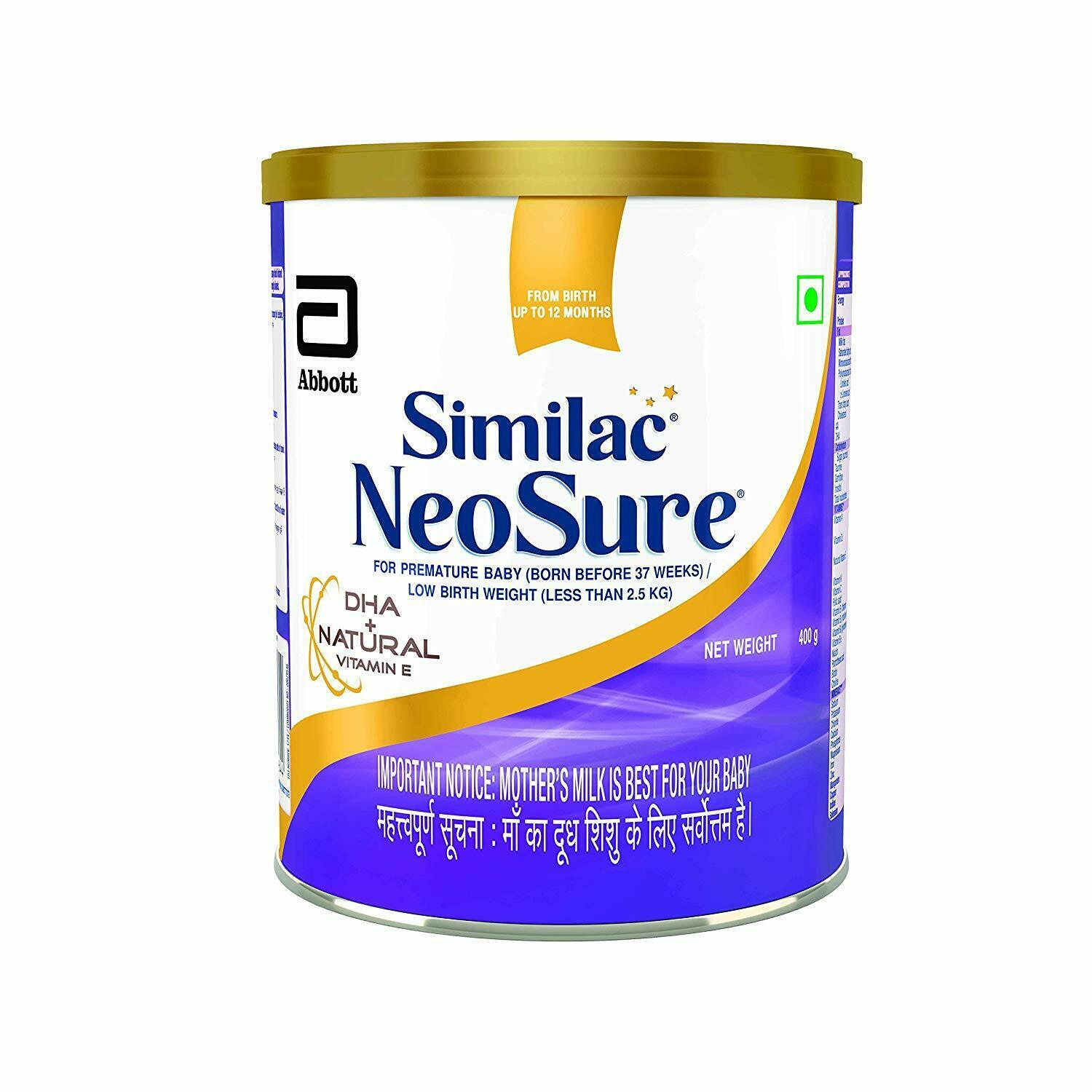 Similac Neosure Infant Formula DHA+Natural Vitamin E 400g, up to 12 Months - $27.42