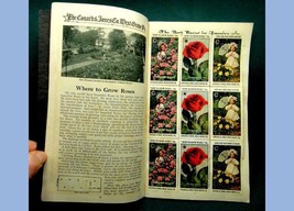 1915 Antique Conard Jones West Grove Pa Unused Poster Stamps w/HOW To Grow Rose - £69.59 GBP
