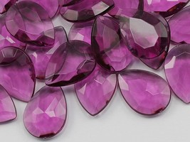 25x18mm Purple CH22 Teardrop Pirate Jewels For Games and Parties 40 PCS - £7.00 GBP