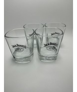 Vintage Jack Daniels Whiskey Low Ball Glasses 3.5 inches Set Of 4 NB4 - $29.70