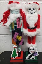 Set Of 2 Wooden Christmas Nutcrackers13&quot;NIGHTMARE Before Christmas Sally&amp;Jack,Wg - £31.60 GBP