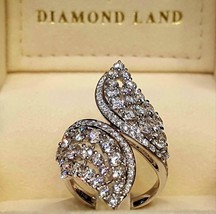 Vs1 white diamond ring solid s925 sterling silver jewelry for women fine anillos silver thumb200