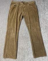 Lucky Brand Pants 221 Men 34 (36x33) Original Straight Brown Corduroy y2... - $24.74
