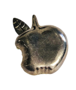 925 Sterling Silver Taxco Mexico Apple Pin/Pendant Brooch 1 inch Vintage - $25.50