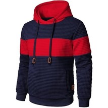 COOFANDY Waffle Knit Hooded Sweatshirt Drawstring Pocket- XLarge - $29.69