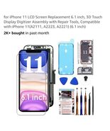 iPhone 11 Screen Replacement Kit 6.1 Inch Repair Tools LCD Assembly A211... - $24.63