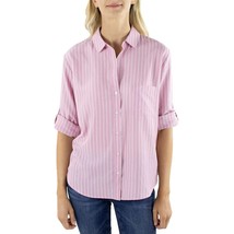 Jach&#39;s Girlfriend Women&#39;s Size 3X Pink Button-Up Blouse Top Shirt NWT - $26.99