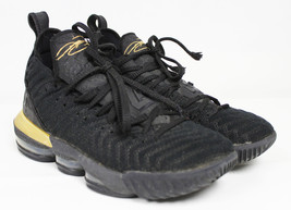 Nike Lebron 16 XVI I&#39;m King Black Metallic Gold Sneakers - Mens Size 7 - £38.91 GBP