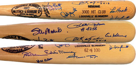 3000 Hit Club Signed H&amp;B Baseball Bat: 12-sigs: Lou Brock, Al Kaline, Eddie Murr - £1,407.25 GBP