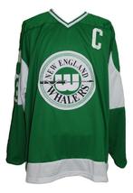 Any Name Number New England Whalers Retro Hockey Jersey Green Any Size image 5