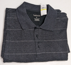 Van Heusen Flex Dark Grey Long Sleeve Polo Shirt Men Size XL NEW - £24.17 GBP