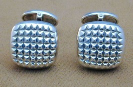 Gorgeous Sterling Square Quilted Links Of London Cufflinks ELEGANT - £100.39 GBP