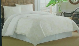 Tommy Bahama Desert Spring Fronds King 3pc Comforter Set TAN-IVORY Nip Beauty - £126.31 GBP