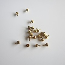 100pcs Dome Head Gold Color Steel Quartz Watch Crown 3.5mm*0.9mm / 4.0mm*0.9mm - £11.19 GBP