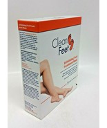 Clean Feet Exfoliating Foot Treatment Mask 3 Pairs Gel Socks Softens Heels - £9.36 GBP
