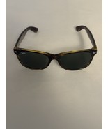 Ray Ban Sunglasses New Wayfarer RB2132 902 Havanna Green G15 55mm - $1,300.54 MXN
