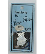 Genuine Mother of pearl OWL Pin  New OLD STOCK  Vintage - $6.92