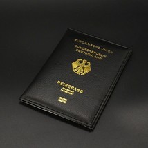 Men Women Passport Holder Cover Germany Symbol Travel Documents Wallet C... - $25.88