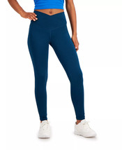 Womens Leggings Crossover Waist Stretch Legion Blue Size Small JENNI $29... - £7.20 GBP