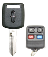 Set of 2 Remote + Lincoln Ford H92 / H84 new chiped key (SA) Lincoln LOGO - £27.56 GBP