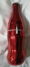 Coca-Cola Metallic Red Bottle &quot;125 years of sharing happiness&quot; - £15.43 GBP