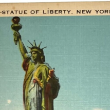 Statue of Liberty, New York City, vintage post card - £9.47 GBP