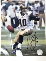 Marc Bulger #10 Scrambling St. Louis Rams Color Photo 2004 Signed Quarterback  - £11.35 GBP
