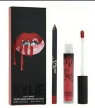 kylie cosmetics Velvet Liquid Lipstick &amp; Lip Liner Jordy Full Size New I... - $42.14
