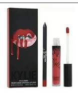 kylie cosmetics Velvet Liquid Lipstick &amp; Lip Liner Jordy Full Size New I... - £32.94 GBP