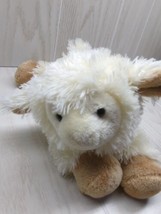 Wishpets Mari lamb sheep plush cream lying down tan brown feet ears bean... - £38.99 GBP