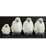 White Soft Penguin Family Decorations 3 Are 6.5&quot; x 4&quot; and 1 Is 4&quot; x 3&quot; S... - €21,99 EUR