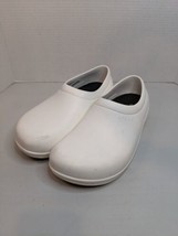 Crocs Dual Comfort Unisex White Nurse Work Shoes Clogs 10M 12W Slip Resistant - £21.90 GBP