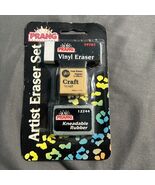 Artist Eraser Set Prang Kneaded Rubber Craft Gum Eraser Vinyl Block Eras... - €4,28 EUR