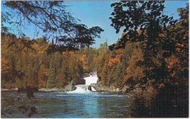 Ontario Postcard Upper Falls Mission Lake Superior Route - £1.67 GBP