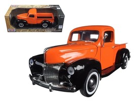 1940 Ford Pickup Truck Orange &quot;Timeless Classics&quot; 1/18 Diecast Model Car by Mot - £52.98 GBP
