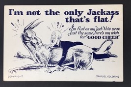 Vtg Comic PC I&#39;m not the only Jackass that&#39;s flat! Samuel Goldring Good Cheer - £9.00 GBP