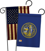 Nebraska - Impressions Decorative USA Vintage - Applique Garden Flags Pack - GP1 - £24.69 GBP