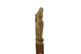 Walking Stick Staff, Wolf Carving - Howling Wolf - Hiking Stick, Staff - Ren Fai - £55.93 GBP