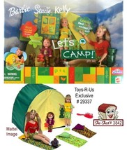 Barbie, Stacie &amp; Kelly LET&#39;S CAMP Set 29337 by Mattel 2001 Vintage NIB - £62.91 GBP
