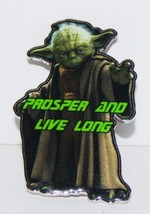 Star Wars Yoda Prosper and Live Long Star Trek Spoof Enamel Metal Pin NEW UNUSED - £7.65 GBP