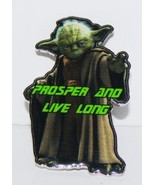 Star Wars Yoda Prosper and Live Long Star Trek Spoof Enamel Metal Pin NE... - £7.80 GBP