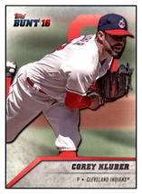 2016 Topps Bunt Corey Kluber  Cleveland Indians #160 Baseball card   MATV3 - £0.86 GBP