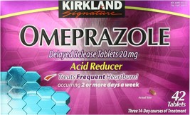 Kirkland Signature Omeprazole Delayed Release, Acid Reducer Tablets 20 m... - $29.99