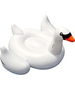 White, 1-Pack Giant Swan Inflatable Ride-On Pool Float, Swimline 90621. - £35.24 GBP