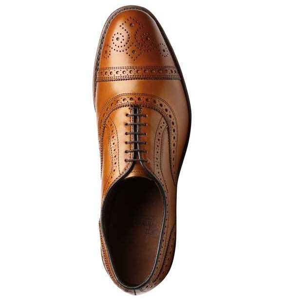 Made To Order Men's Oxford Brown Brogue Cap Toe Formal Customize Leather Shoes