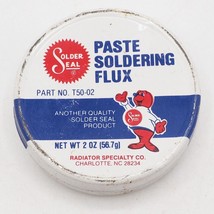 Vintage Solder Seal Soldering Paste Advertising Tin - £16.73 GBP