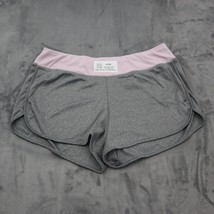 Pro Player Shorts Womens L Gray Polyester Moisture Wicking Active Workou... - $18.69