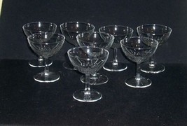 8 Vintage Cris D`Arques Durand DIAMANT Sherbet/Wine/Cocktail Bar Glasses 4 1/2 - £21.96 GBP