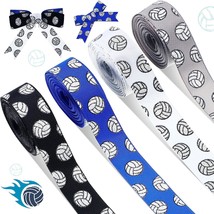 4 Rolls 20 Yards Volleyball Ribbons Glitter Volleyball Decorations Sport... - $34.82