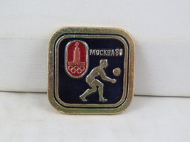 Vintage Summer Olympic Pin - Volleyball Moscow 1980 - Stamped Pin - $15.00